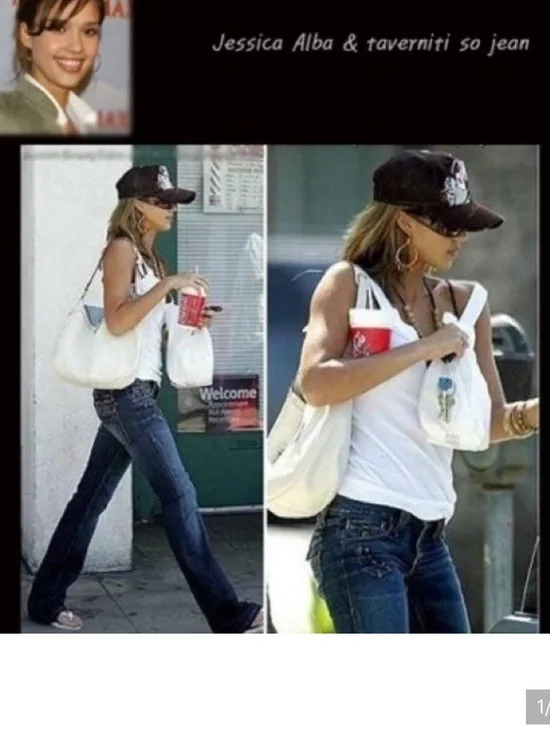 Taverniti So Jeans Y2K size 27 low rise flare denim Paris Hilton Jessica alba - Picture 15 of 15